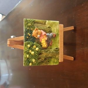 Bear Apple Picking Miniature Easel